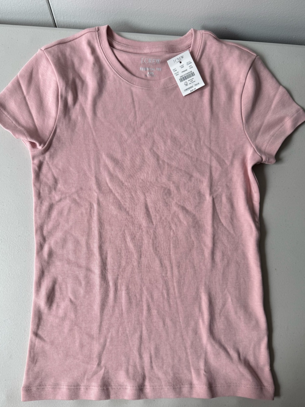 J. Crew Light Pink Short Sleeve Crewneck Tee